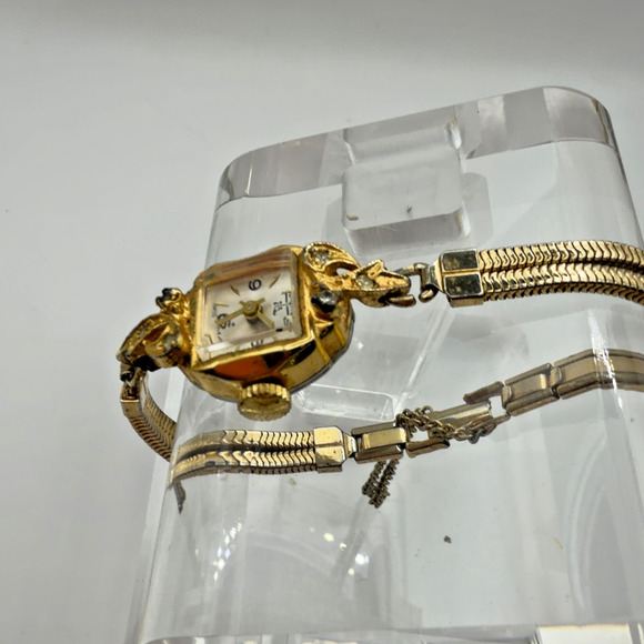 Vintage Longine 215 Ladies Swiss Manual Wind Bracelet Watch Parts main image 11